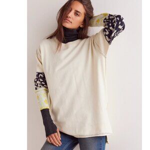 new Free People Tiger Style Cuff Sweater 257 3S2
